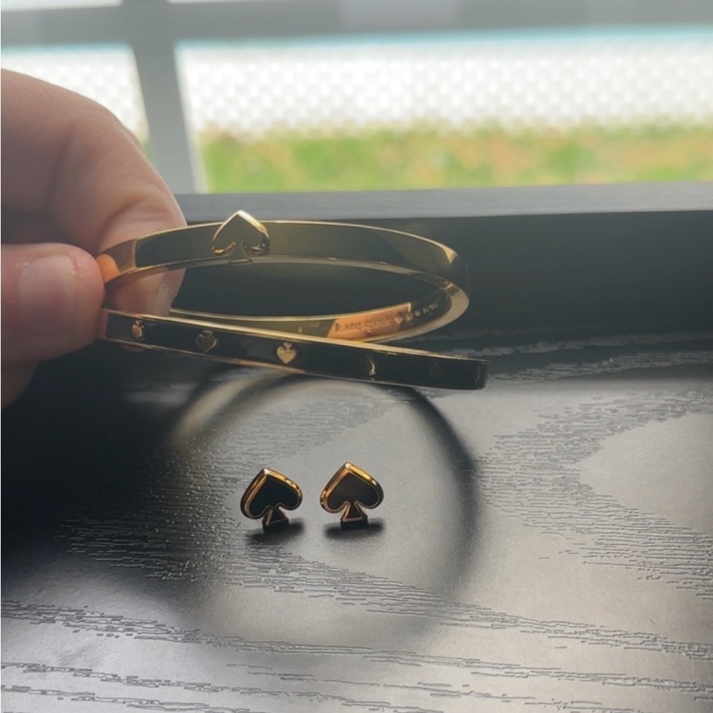 Kate Spade Gold and Black Bangle